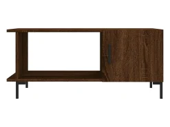 Mesa De Centro*vidaxl Mesa centro 90x50x40 cm derivados de madeira carvalho castanho Natural claro