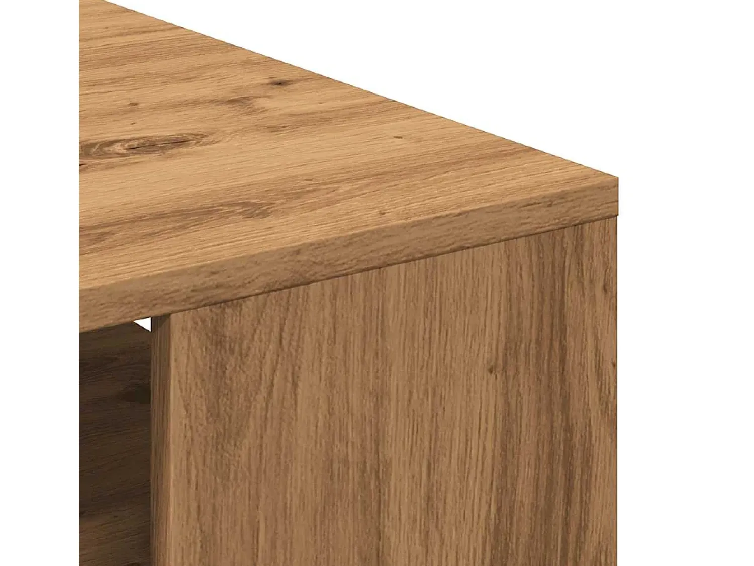 Mesa De Centro*vidaxl Mesa centro 55x55x42 cm derivados de madeira carvalho artisiano Natural claro