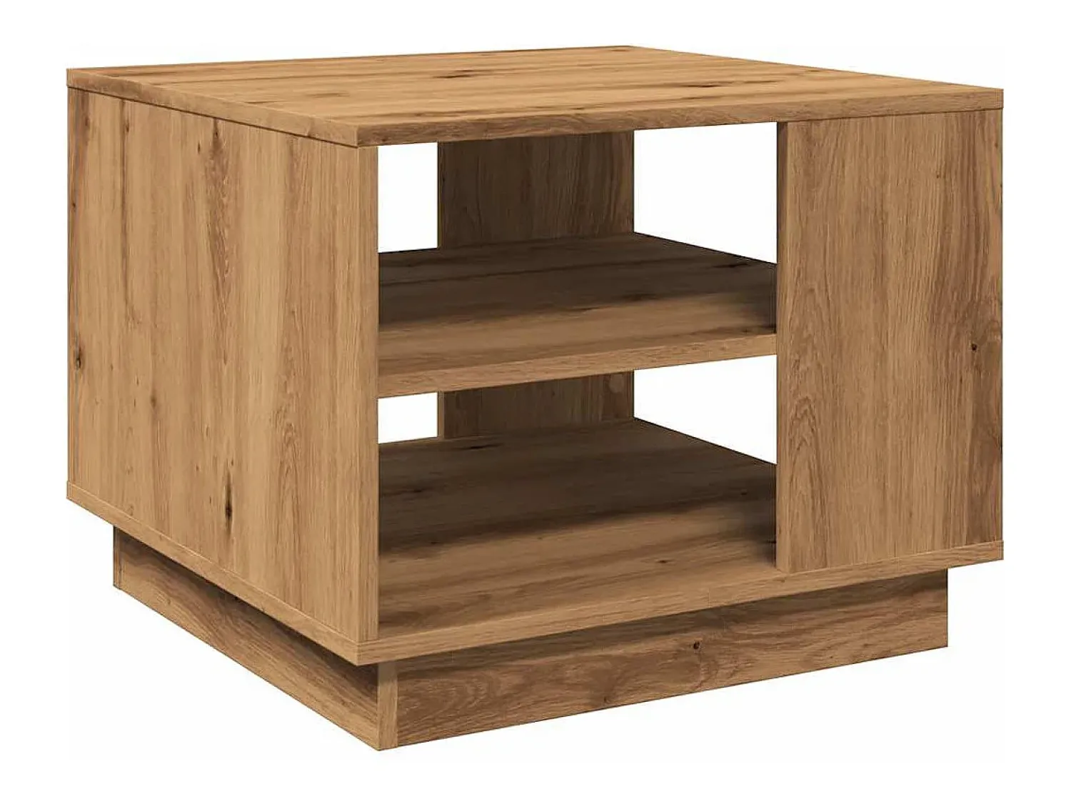 Mesa De Centro*vidaxl Mesa centro 55x55x42 cm derivados de madeira carvalho artisiano Natural claro