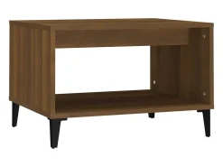 Best vidaxl Mesa centro 60x50x40 cm derivados de madeira carvalho castanho Natural claro