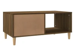 Mesa De Centro*vidaxl Mesa centro 89,5x50x40 cm madeira processada carvalho castanho Natural claro