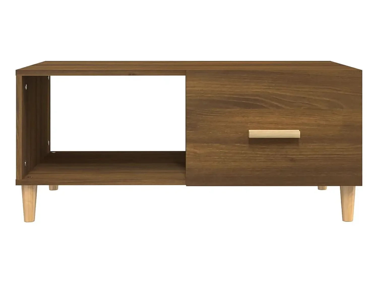 Mesa De Centro*vidaxl Mesa centro 89,5x50x40 cm madeira processada carvalho castanho Natural claro