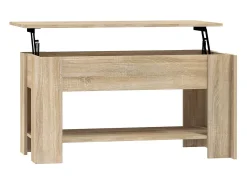 vidaxl Mesa centro 101x49x52 cm madeira processada carvalho sonoma^ Mesa De Centro
