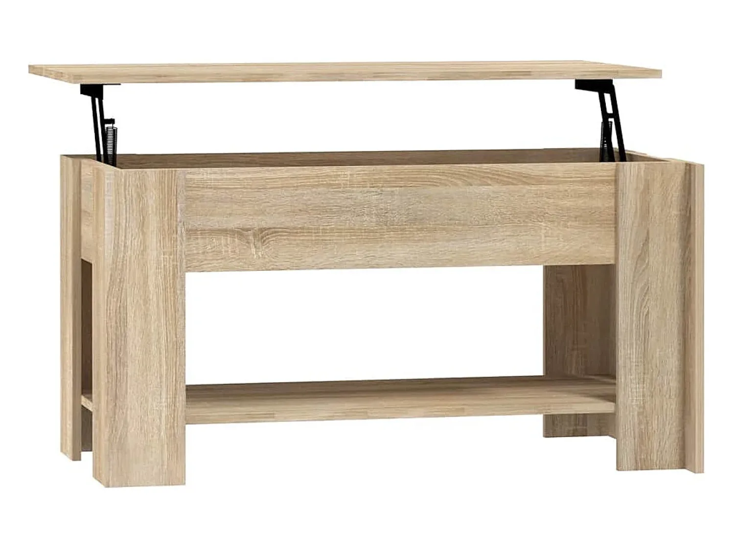vidaxl Mesa centro 101x49x52 cm madeira processada carvalho sonoma^ Mesa De Centro