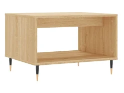 Outlet Mesa centro 60x50x40 cm madeira processada carvalho sonoma PT316904 Castanho