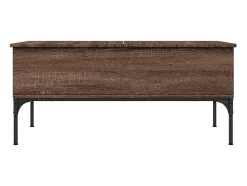Discount Mesa centro 100x50x45cm deriv. madeira/metal carvalho PT778502 Castanho