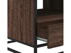 Mesa De Centro*vidaxl Mesa centro 100x50x45cm deriv. madeira/metal carvalho castanho Natural claro