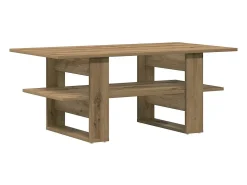 Mesa De Centro*vidaxl Mesa centro 102x55x42cm derivados de madeira carvalho artisiano Natural claro