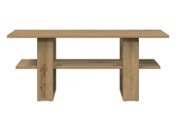 Mesa De Centro*vidaxl Mesa centro 102x55x42cm derivados de madeira carvalho artisiano Natural claro