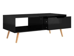 Mesa centro 100x49.5x43cm derivados de madeira brilhante^ Mesa De Centro