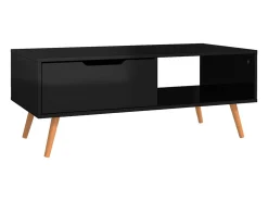 Mesa centro 100x49.5x43cm derivados de madeira brilhante^ Mesa De Centro