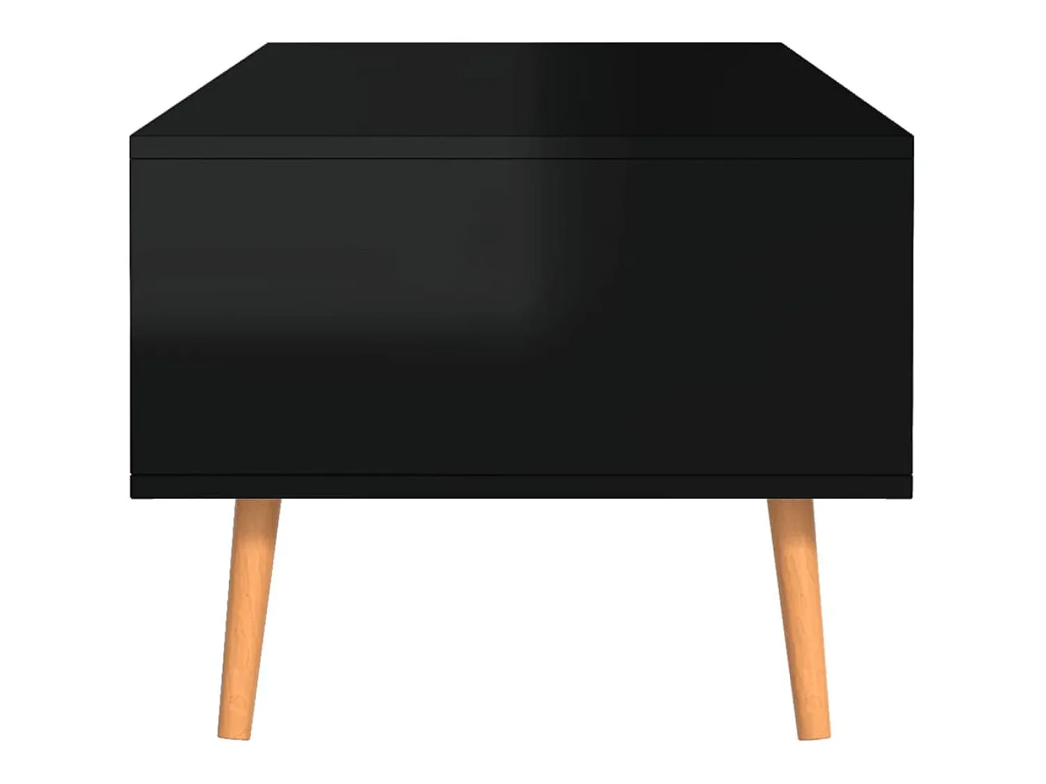 Mesa centro 100x49.5x43cm derivados de madeira brilhante^ Mesa De Centro