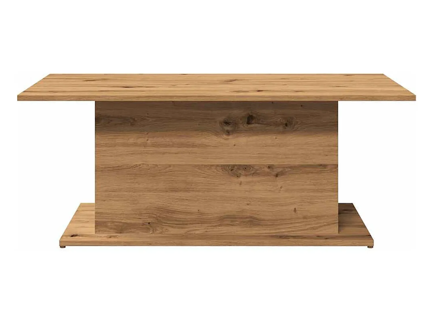 Mesa De Centro|vidaxl Mesa centro 102x55,5x40cm derivados madeira carvalho artisiano Natural claro
