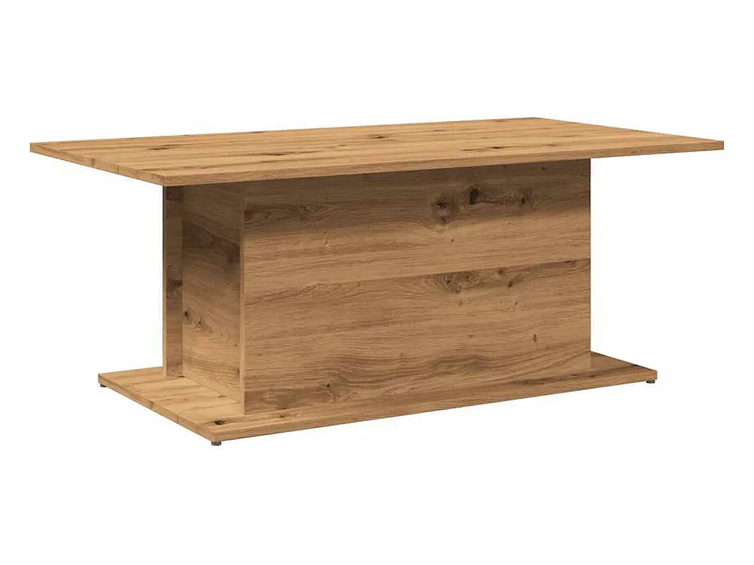 Mesa De Centro|vidaxl Mesa centro 102x55,5x40cm derivados madeira carvalho artisiano Natural claro