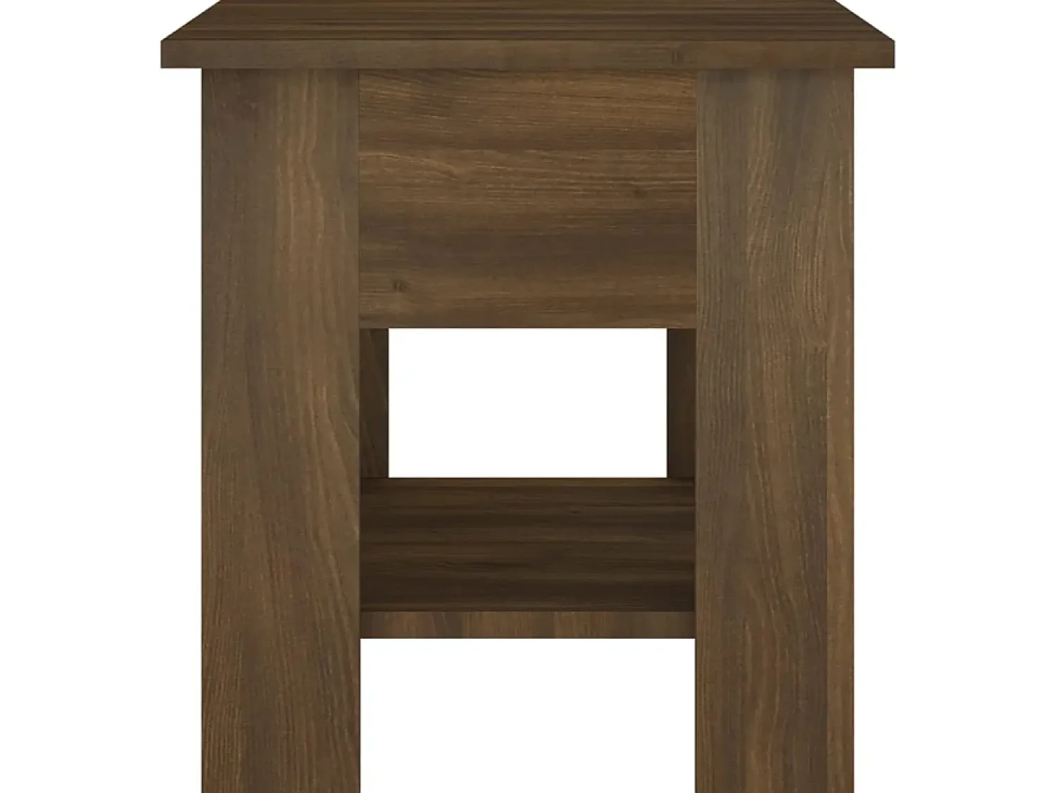 Mesa De Apoio| Mesa centro 40x40x42cm madeira processada cor carvalho PT657082 Castanho