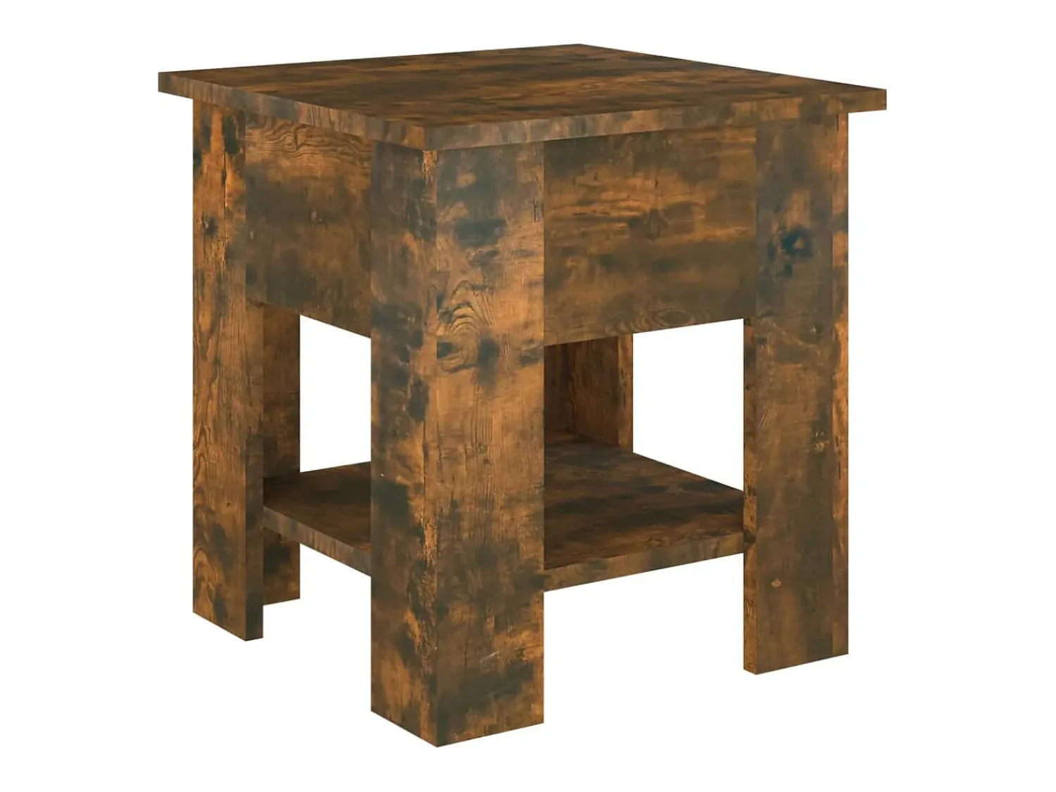 Mesa De Apoio* Mesa centro 40x40x42cm madeira processada cor carvalho fumado PT363822 Castanho
