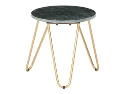 Mesa De Centro* Mesa centro 40x40x40cm pedra genuína textura mármore PT891460 Verde