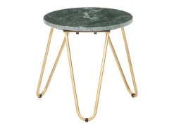 Mesa De Centro* Mesa centro 40x40x40cm pedra genuína textura mármore PT891460 Verde