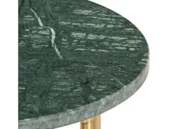 Mesa De Centro* Mesa centro 40x40x40cm pedra genuína textura mármore PT891460 Verde