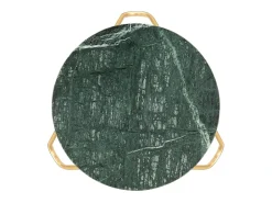 Mesa De Centro* Mesa centro 40x40x40cm pedra genuína textura mármore PT891460 Verde