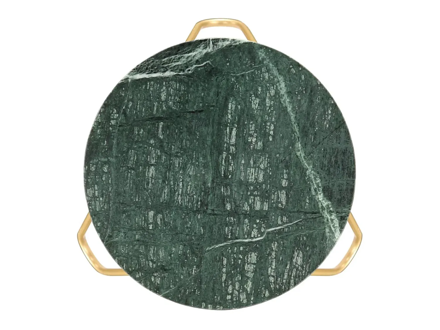 Mesa De Centro* Mesa centro 40x40x40cm pedra genuína textura mármore PT891460 Verde