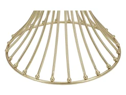 Mesa De Centro* Mesa Centur Cm Ø50X103 Dourado
