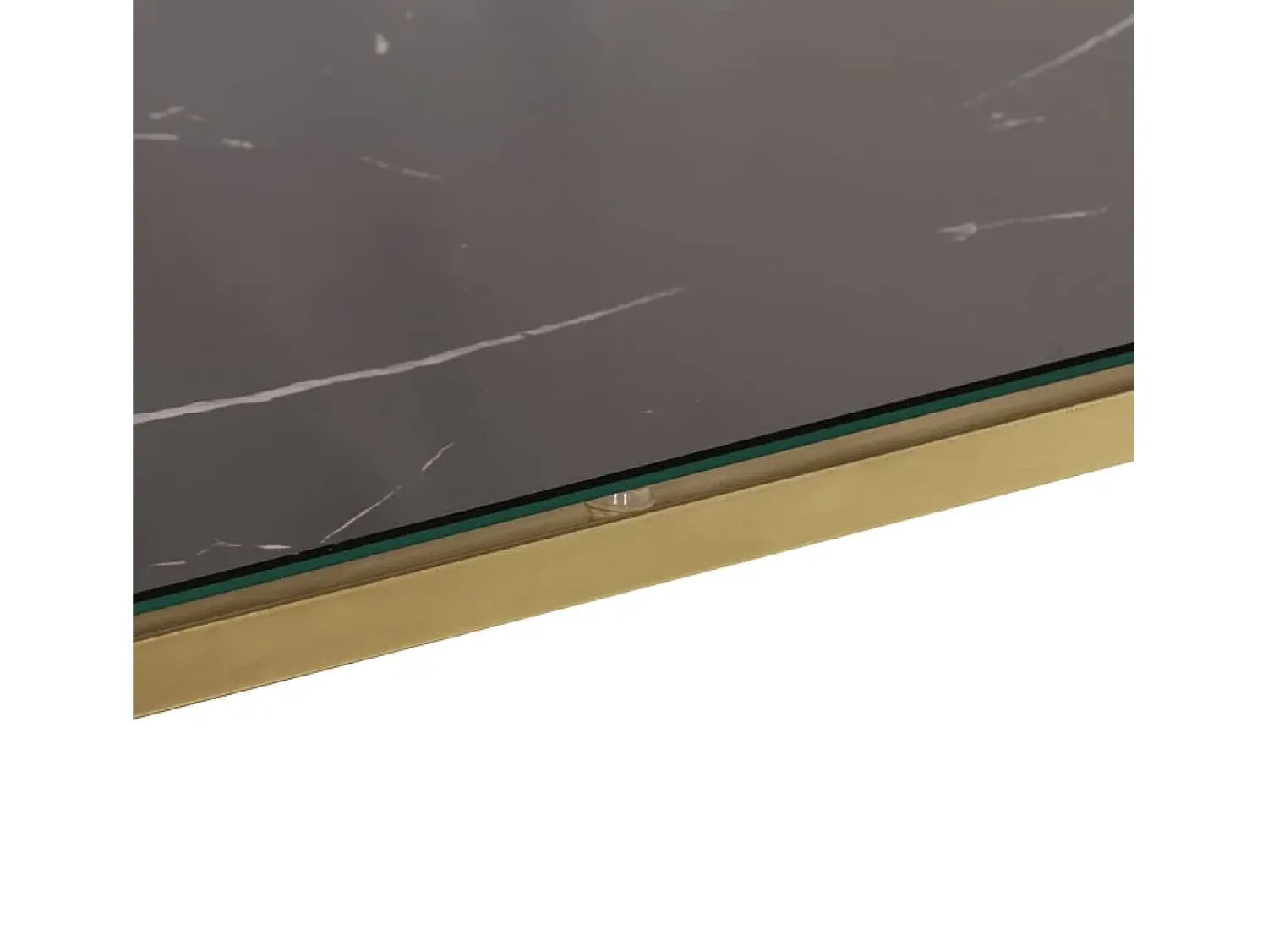 Clearance vidaxl Mesa consola aço inoxidável e vidro temperado Dourado
