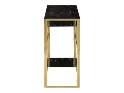 Mesa consola aço inoxidável e vidro temperado PT503994^ Consola