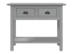 Sale Mesa consola BODO 91x35x74 cm madeira de pinho maciça PT695273 Cinzento