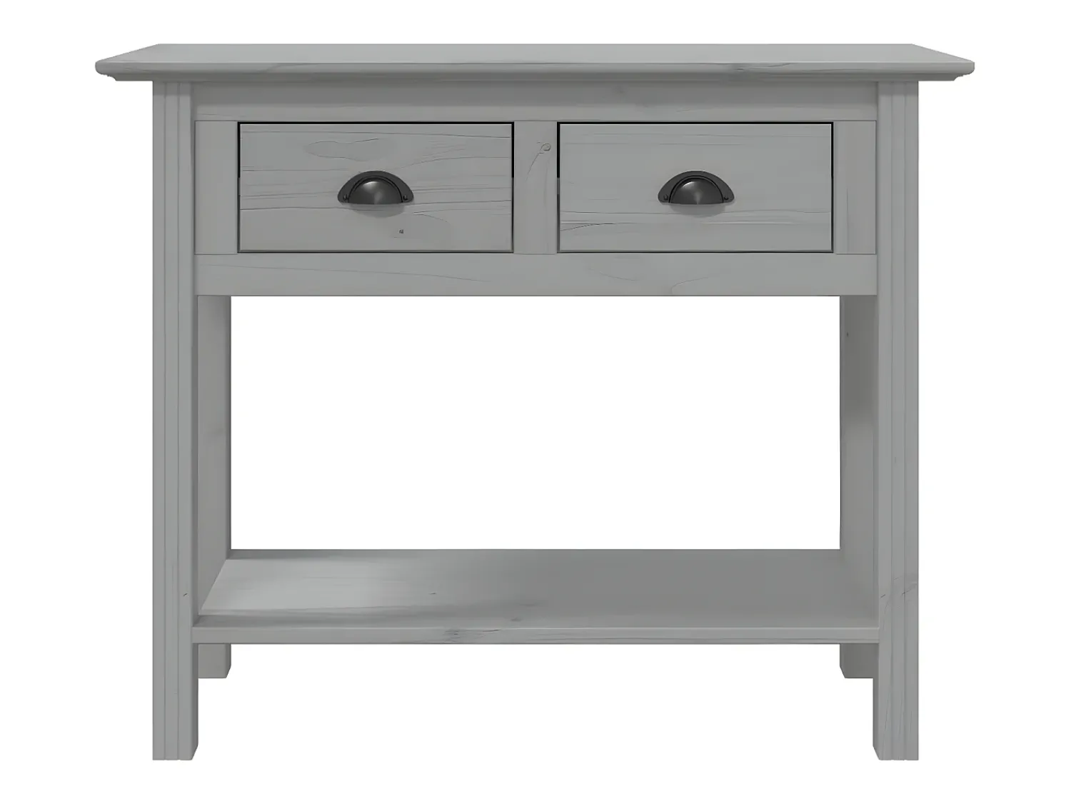 Sale Mesa consola BODO 91x35x74 cm madeira de pinho maciça PT695273 Cinzento
