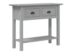 Sale Mesa consola BODO 91x35x74 cm madeira de pinho maciça PT695273 Cinzento