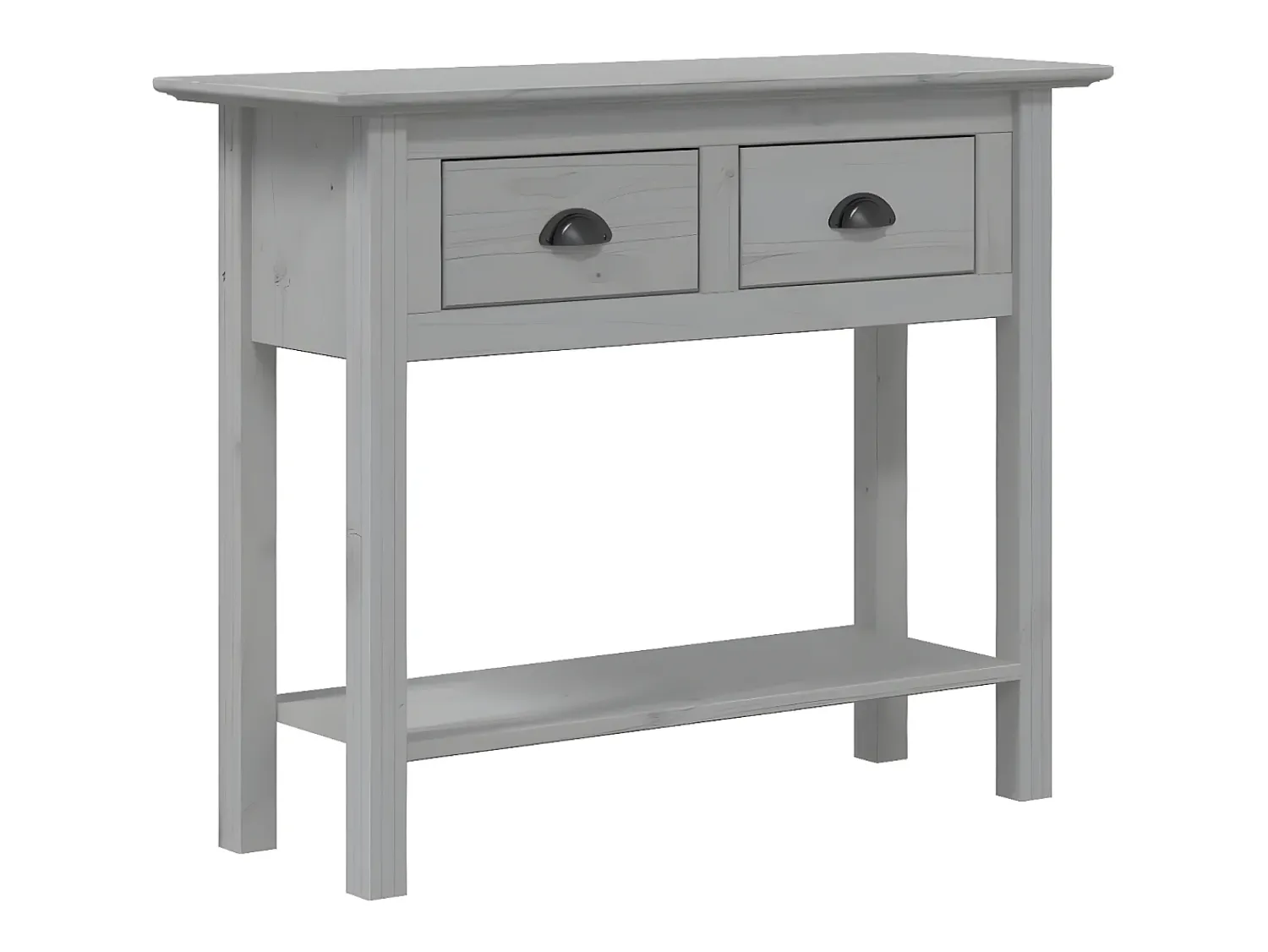 Sale Mesa consola BODO 91x35x74 cm madeira de pinho maciça PT695273 Cinzento
