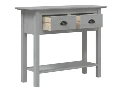 Sale Mesa consola BODO 91x35x74 cm madeira de pinho maciça PT695273 Cinzento