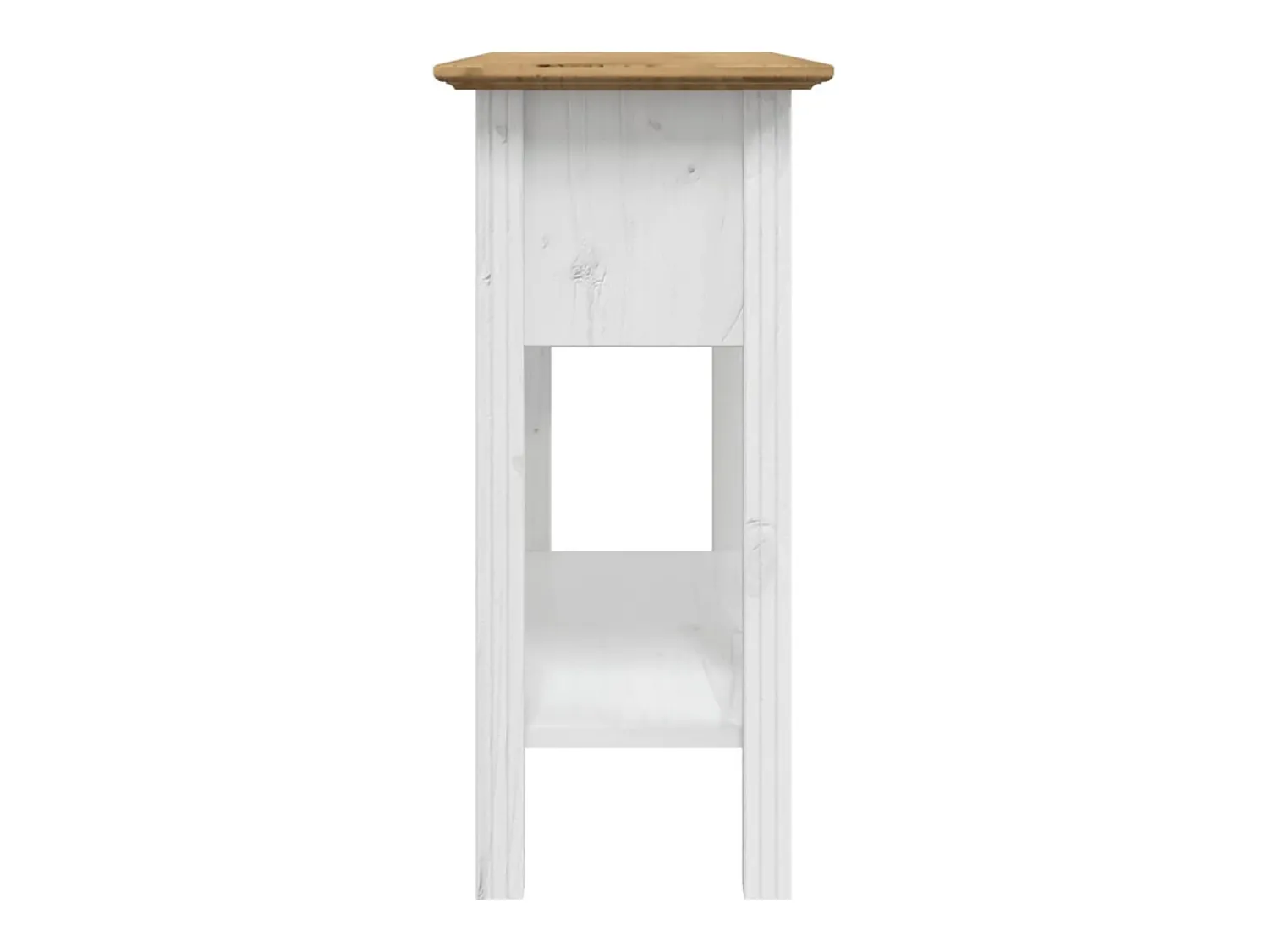 Consola* Mesa consola BODO 91x35x74cm madeira de pinho maciça PT795835 Castanho