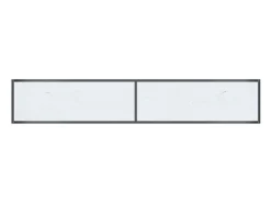 Consola|vidaxl Mesa consola 200x35x75,5 cm vidro temperado Branco