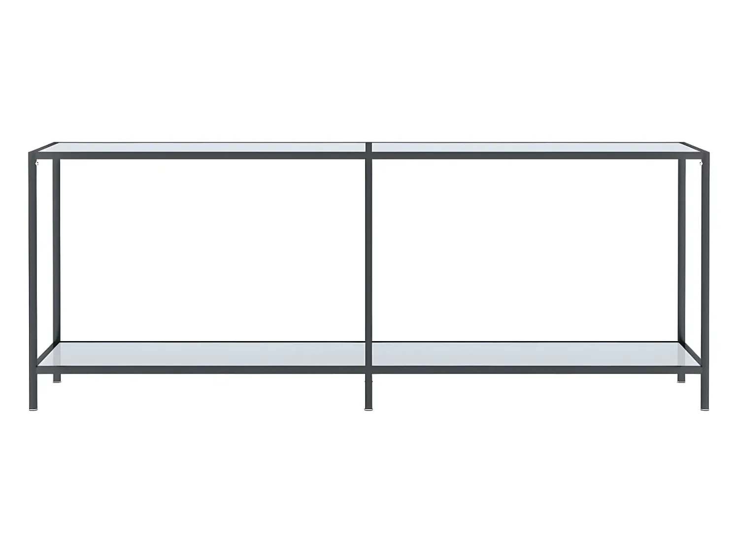 Consola| Mesa consola 200x35x75,5 cm vidro temperado PT291110 Branco