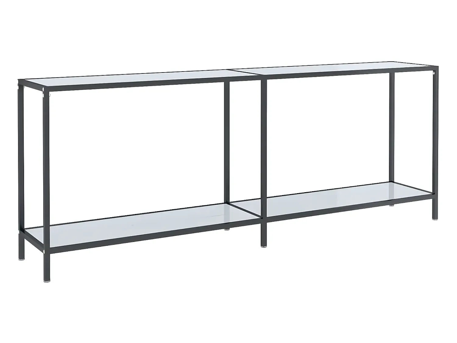 Consola| Mesa consola 200x35x75,5 cm vidro temperado PT291110 Branco