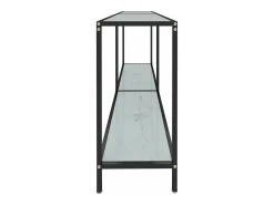 Online Mesa consola 160x35x75,5 cm vidro temperado PT397191 Branco