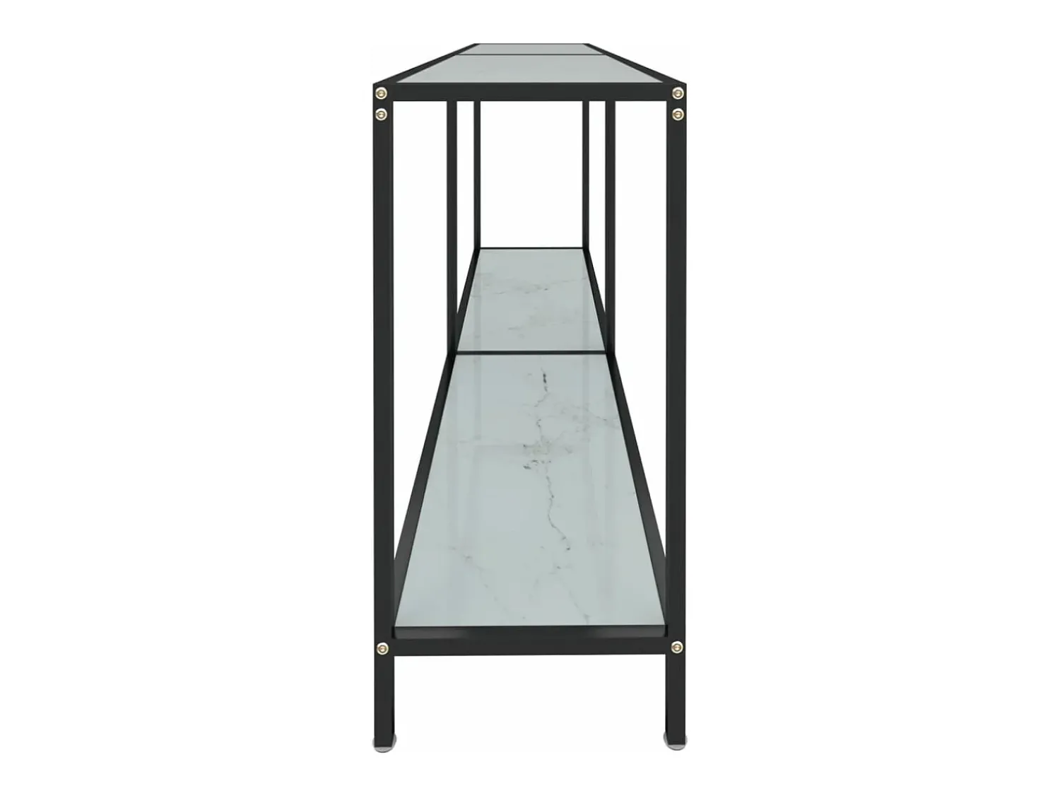 Online Mesa consola 160x35x75,5 cm vidro temperado PT397191 Branco