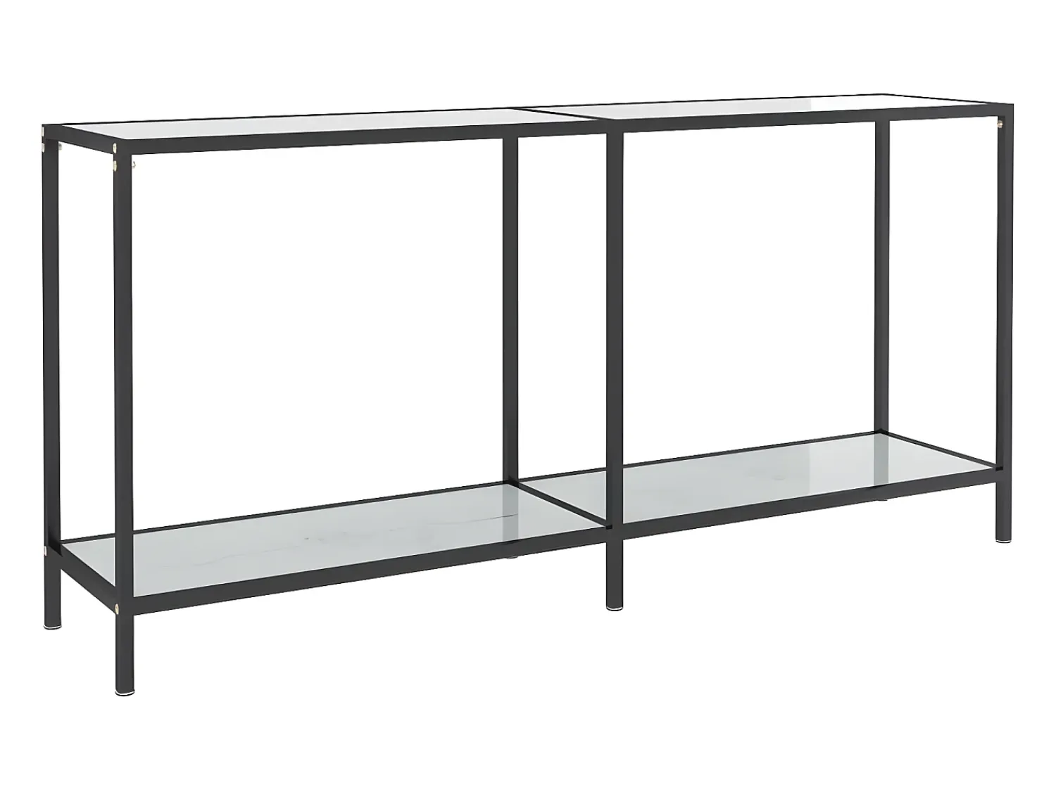Online Mesa consola 160x35x75,5 cm vidro temperado PT397191 Branco