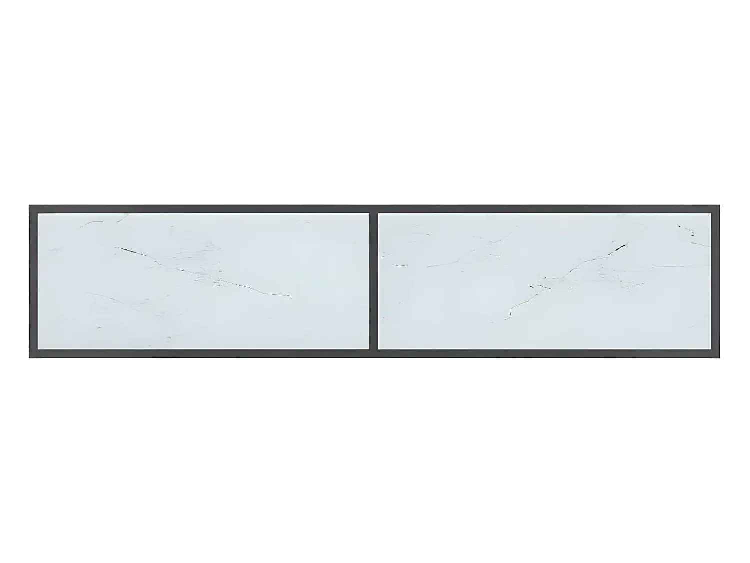 Online Mesa consola 160x35x75,5 cm vidro temperado PT397191 Branco