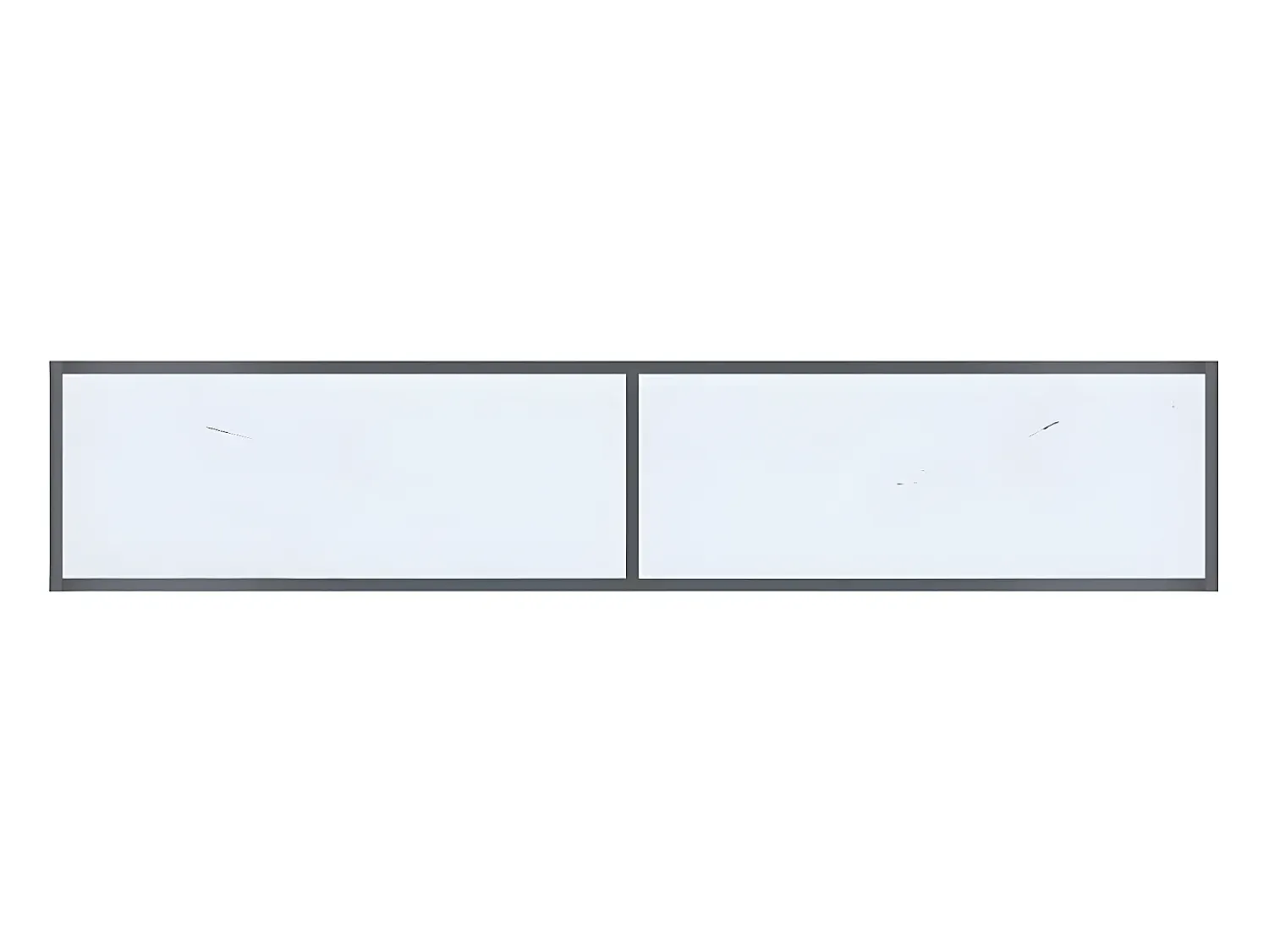 Consola* Mesa consola 180x35x75,5 cm vidro temperado PT778849 Branco