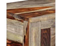 Consola| Mesa consola c/ 3 gavetas 120x30x75 cm madeira sheesham maciça PT372238 Cinzento