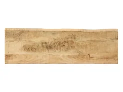 Consola*vidaxl Mesa consola c/ borda viva 105x33x76cm madeira mangueira maciça Natural claro