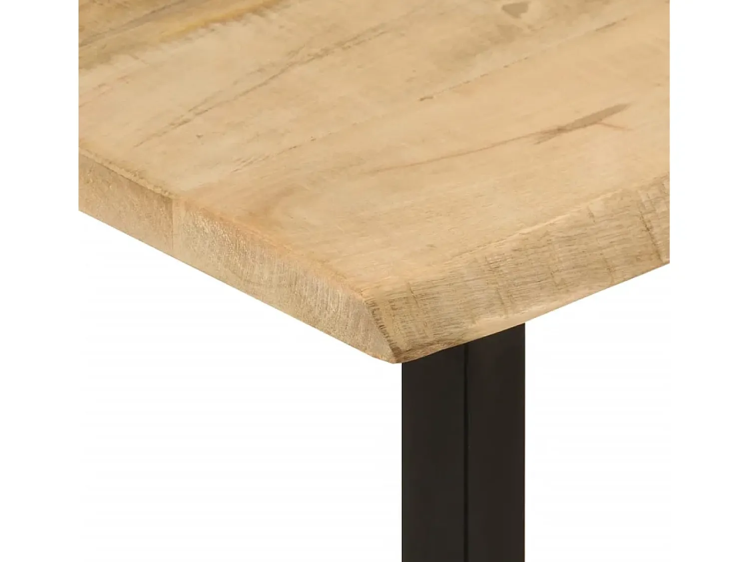 vidaxl Mesa consola c/ borda viva 105x33x76cm madeira mangueira maciça^ Consola