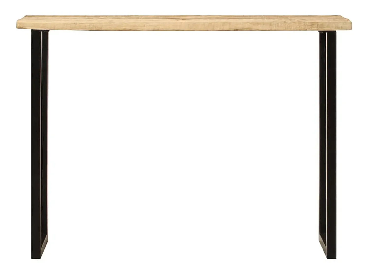 vidaxl Mesa consola c/ borda viva 105x33x76cm madeira mangueira maciça^ Consola