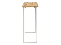 Outlet Mesa consola c/ borda viva 105x33x76cm madeira mangueira maciça PT648431 Castanho