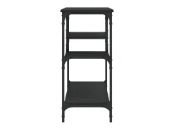 Consola* Mesa consola c/ prateleiras 100x35x75 cm PT566907 Preto