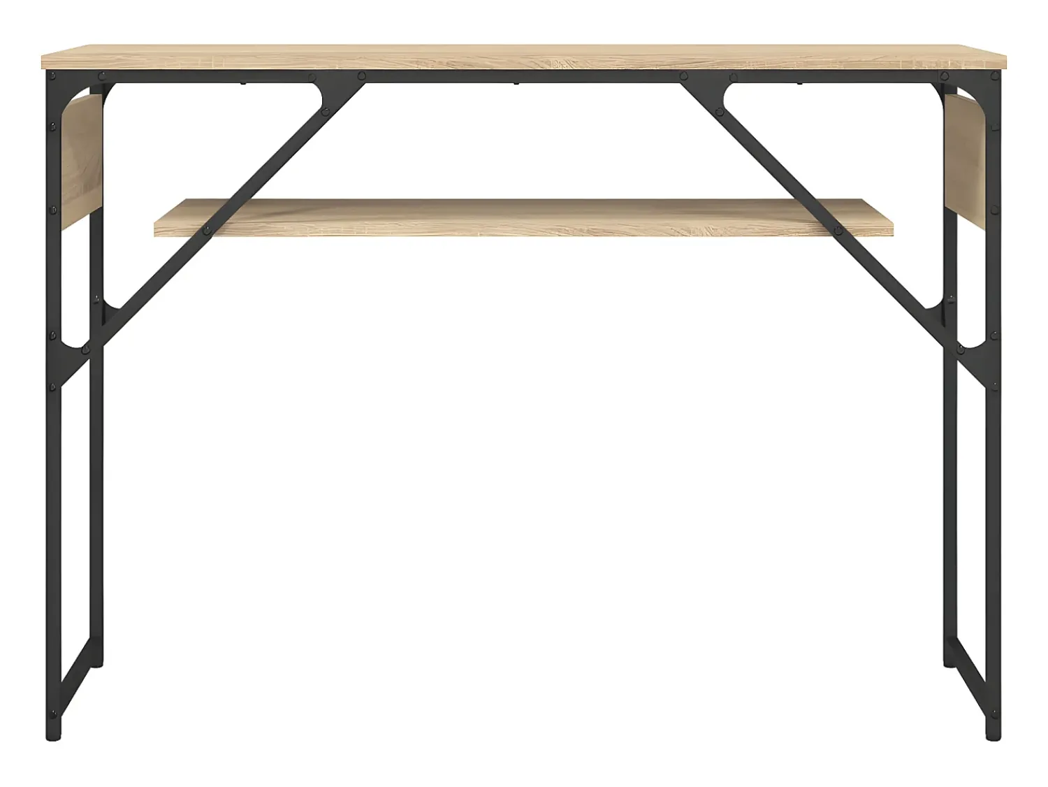 Sale Mesa consola c/ prateleira derivados de madeira carvalho sonoma PT134571 Castanho