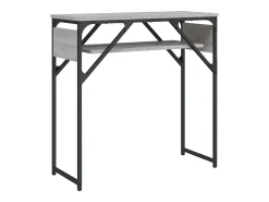 vidaxl Mesa consola c/ prateleira derivados de madeira sonoma^ Consola